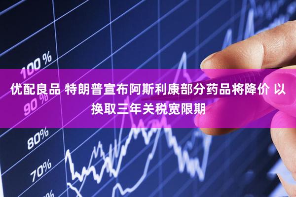 优配良品 特朗普宣布阿斯利康部分药品将降价 以换取三年关税宽限期